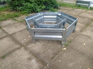 Клумба шестигранная оцинкованная (2 яруса)